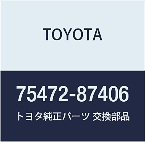 TOYOTA 75472-87406 Genuine Parts Rear Name Plate NO.6 (SaiDAI Sekisai)