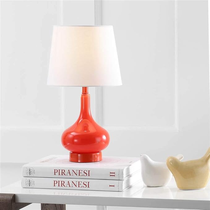 Safavieh Kids Lighting Collection Amy Orange Gourd 18-inch Bedroom Living Room Home Office Desk Nightstand Table Lamp (LED Bulb Included)