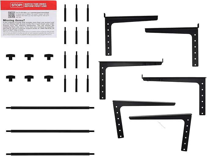 Rockville Rock2d2 Adjustable Dual Shelf DJ Controller Midi Keyboard Laptop Stand