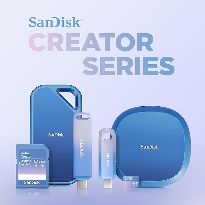 SanDisk 8TB Creator Desk Drive - Up to 1000MB/s, for Laptops and Computers, USB-C, USB 3.2 Gen 2, External Desktop SSD, 1 Month of Adobe Creative Cloud Included - SDSSDT40C-8T00-N25