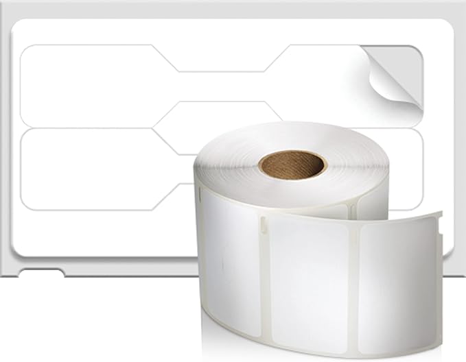 DYMO Authentic LW 2-Up Price Tag Labels, DYMO Labels for LabelWriter Label Printers, 3/8" x 3/4", 1 Roll of 1500