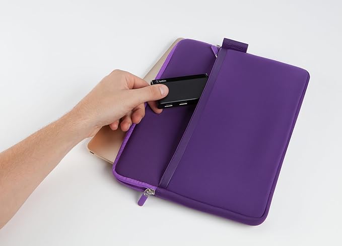 Belkin 4-Port USB C Hub - Ultra Portable Design - USB Type C Hub Docking Station With Two USB C & Two USB A Ports - USB Hub Connects Via USB C Cable - USB Adapter - No Pass-Through Charging