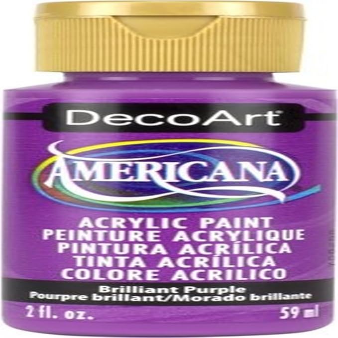 DecoArt DA353-3 Brilliant Purple Americana Craft Paint, 2 oz