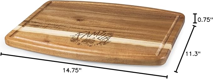 PICNIC TIME Disney Encanto Familia Ovale Acacia Cutting Board, Serving Tray, (Acacia Wood)