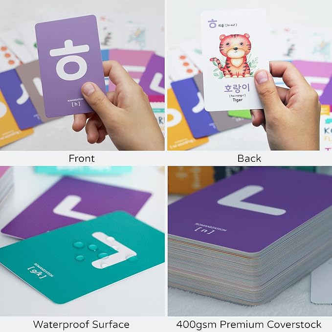 Toddler Korean Flashcards ā 55 Fun & Educational Cards for Preschoolers & Beginners