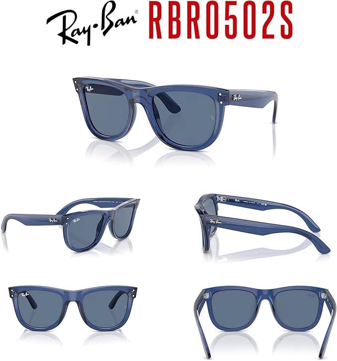 Ray-Ban Wayfarer Reverse RBR0502S Square Sunglasses for Men for Women +BUNDLE with ACCESSORY EYEWEAR KIT