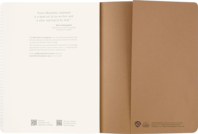 Moleskine Wizarding World Harry Potter Limited Edition Spells Collection, Wingardium Leviosa Cahier Journal, Soft Cover, XL (7.5" x 9.5"), Kraft Brown, 120 pages