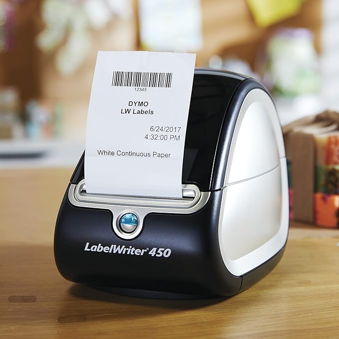DYMO Authentic LW Continuous Labels, DYMO Labels for LabelWriter Label Printers, 2-1/4" x 300-Feet, 1 Roll