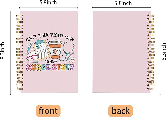 Pink Nurse Notebook Journal, Nurse Appreciation Gifts, Nurse Gifts for Women, Nurse Practitioner Gifts, Registered Nurse Gifts, Nurse Graduation Gift, Spiral Notebook 5.5x8.3 Inch