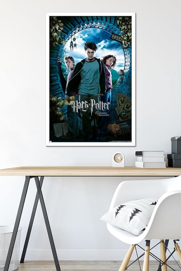 Trends International Harry Potter and the Prisoner of Azkaban - Sky One Sheet Wall Poster, 22.37" x 34.00", White Framed Version