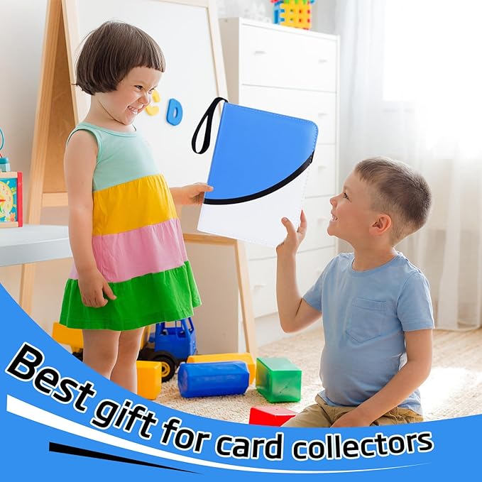 Card Collection Binder, Card Folder for TCG Sports Cards, 400 Pockets Trading Card Album with Sticker