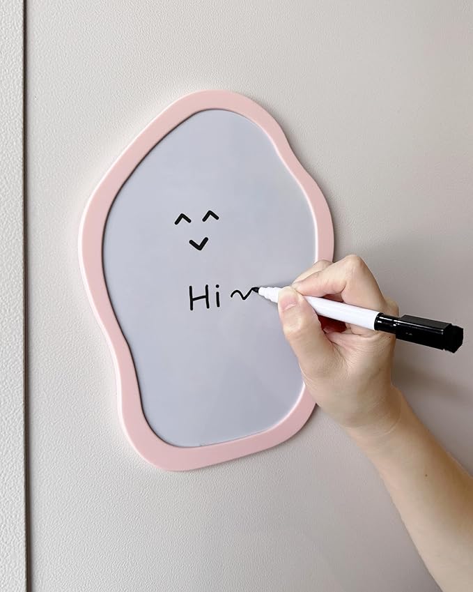 KEYDUACU 12 pcs Girls Locker Accessories, Locker Decorations Including Mirrors, whiteboards, Magnets and organizing Supplies. Ideal for Back-to-School Essentials and The Office (12 pcs-Pink)