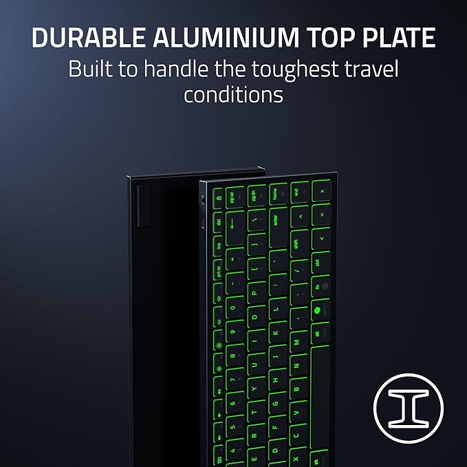 Razer Joro Portable Wireless Gaming Keyboard: Thin, Light, Compact - Chroma RGB - Low Profile Switches - Bluetooth - Long Battery Life - Snap Tap - For PC & Mac Laptops, Steam Deck, Smartphone, Tablet