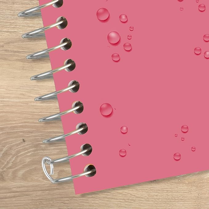 Five Star Spiral Notebook, 2 Subject, College Ruled Paper, 6" x 9-1/2", 80 Sheets, Fights Ink Bleed, Water Resistant Cover, Prom Pink (840029R)
