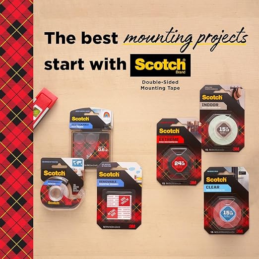 Scotch Removable Double-Sided Mounting Squares, Black, 432 Pre-Cut Foam Squares, 0.45 in. x 0.45 in., Removes Easily Without Leaving Any Residue, Photo-Safe, Mess-Free Application (7225AMS-ESF)
