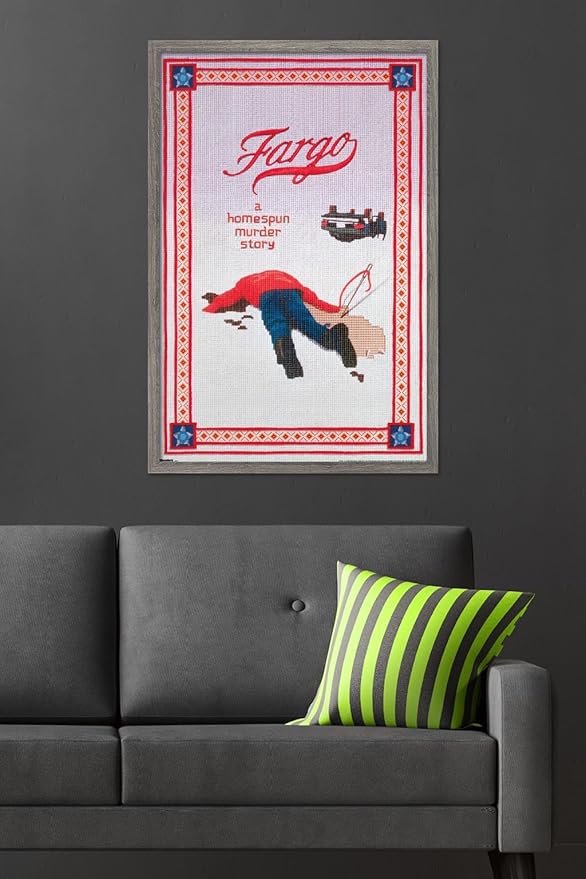 Fargo (1996) - One Sheet Wall Poster, 34L" x 22.4W", Barnwood Framed Version
