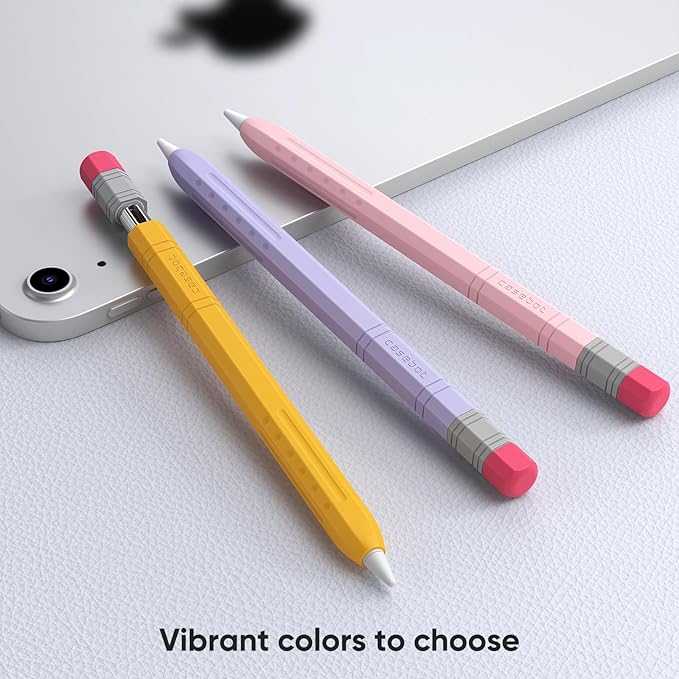 Fintie Silicone Sleeve for Apple Pencil (USB-C), Light Pen Skin Case Cover Soft Protective Anti-Slip Pencil Grip Holder, Supports Magnetic Attachment, Lilac Purple