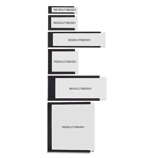 Master Magnetics Heavy-Duty Magnetic Labels - Magnetic Label Holders for a Metal File Cabinet, Shelf, Whiteboard - Fits Signs and Tags - 3" L x 1" H - Includes 35 Perforated Cards - 25-Pack