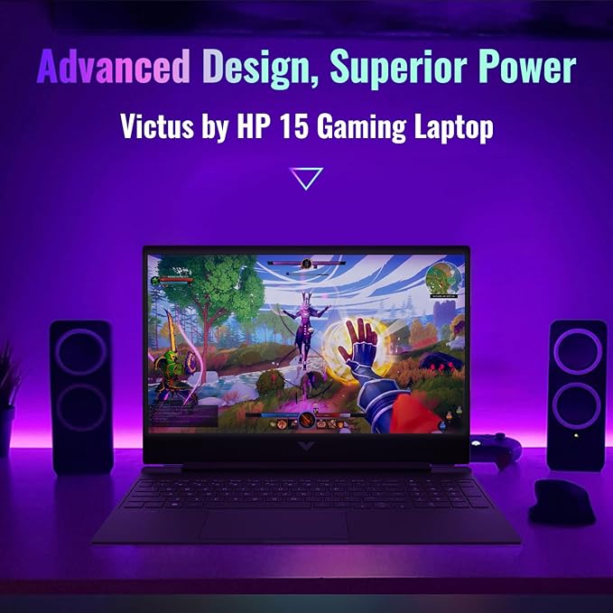 HP Victus 15 Intel i5-13420H (Beats Intel i7-12650H), NVIDIA RTX 4050 Gaming Laptop, 15.6 FHD 144Hz IPS, 16GB RAM, 1TB SSD, Wi-Fi 6, Backlit KB, Win11 Home, Bundle with PCO Notebook Folding Radiator