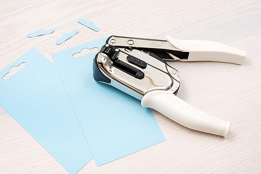 We R Memory Keepers Euro Hook Paper Punch, 1.5 Inch Reach, Use with Paper, Clipboard, Fabric, Thin Tin, Leather, & Plastic, Scrapbooking, Card Making