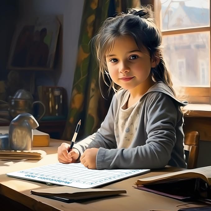 Multiplication Chart Whiteboard - Double-Sided Times Table, 9" x 12" Dry Erase Board, Math Manipulatives White Board for Kids Students, Classroom and Home Learning