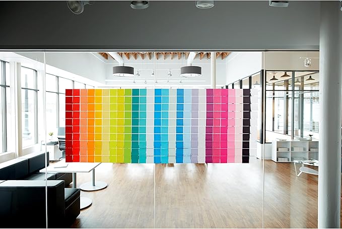 Post-it Super Sticky Notes, 5 Sticky Note Pads, 3 x 3 in., Ideal for Organization in Your Dorm, Home or Office, Single Color Packs Collection, Candy Apple Red
