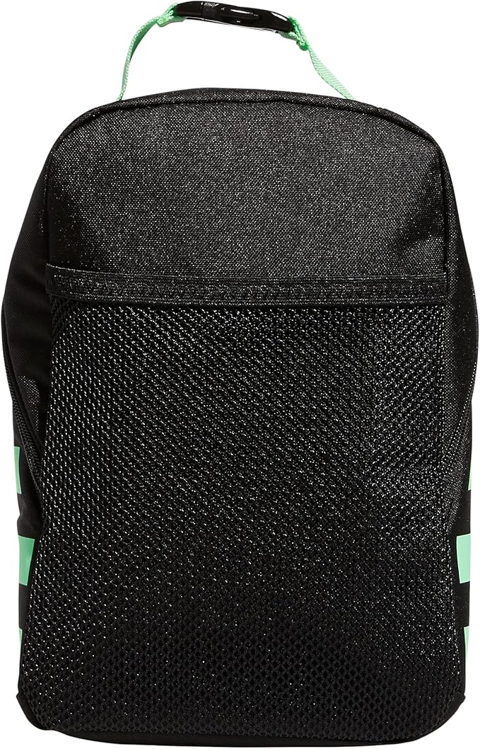 adidas Unisex Santiago Lunch Bag, Insulated School Food Container Box Discontinued, Black/Beam Green Nomad Camo Print/2.0, One Size