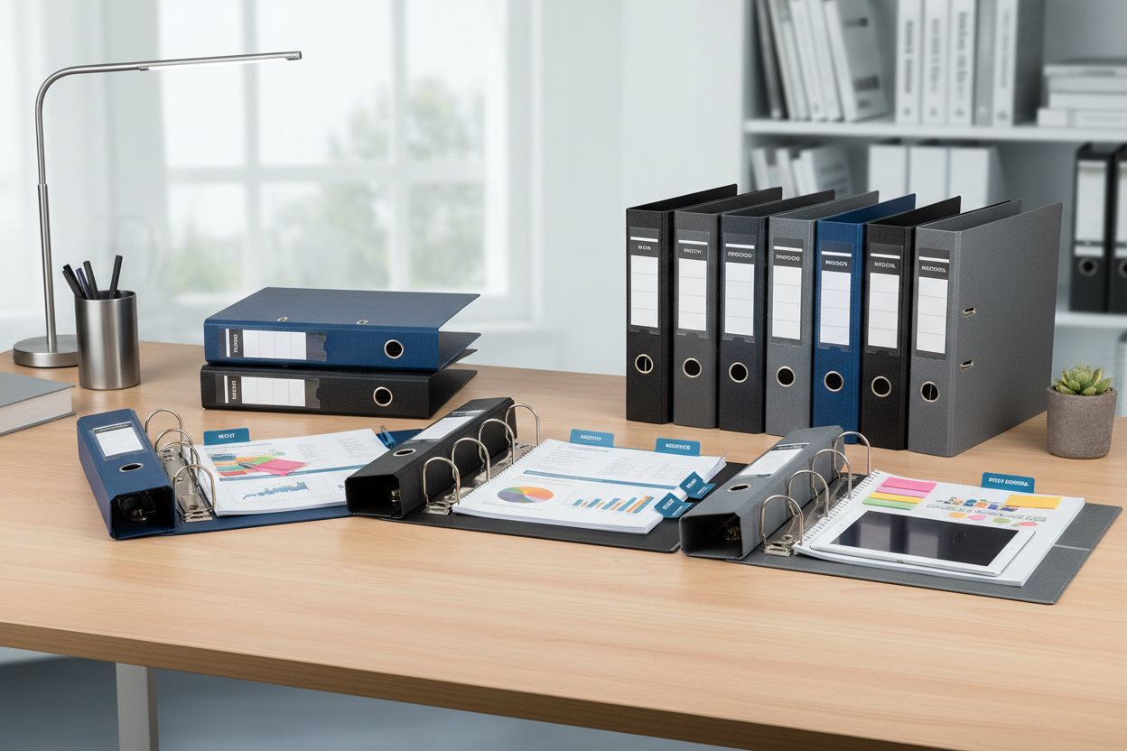 Durable Binders for Organized Documents and Study Materials