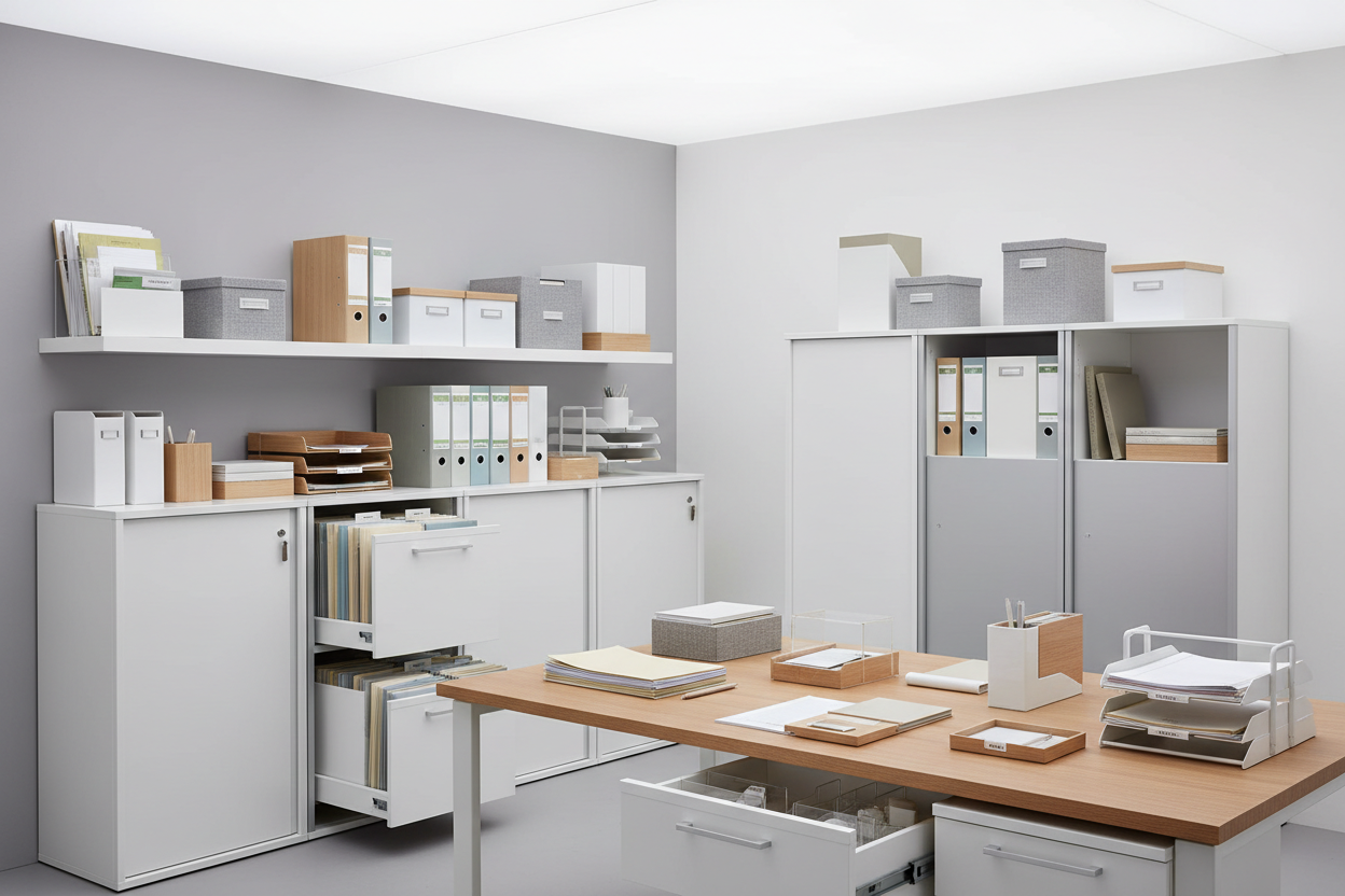 Filing & Storage Solutions for Organized Documents and Workspaces