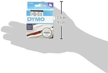 DYMO Authentic D1 Labels | Black Print on Clear Tape | 19 mm x 7 m | Self-Adhesive Labels for LabelManager Label Makers | Made in Europe