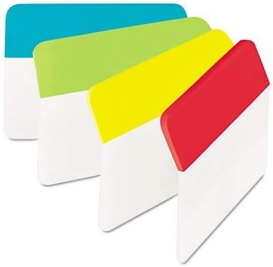 Angled Hanging File Tab (Pack of 24) [Set of 2] Color: Assorted Primary