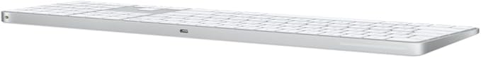 Apple Magic Keyboard with Touch ID and Numeric Keypad for Mac Models with Apple Silicon - US English - White Keys, Bluetooth, Bluetooth
