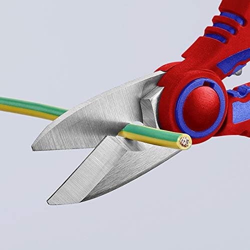 KNIPEX Electricians' Shears, 6.25-Inch | With Crimp Area | For Ferrules | Pack of 4