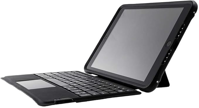 OtterBox UnlimitEd SERIES Case with Keyboard Folio + Screen Protector for iPad 7th, 8th & 9th Gen (10.2" Display - 2019, 2020 & 2021 version) - Non-retail/Ships in Polybag - Clear/Black