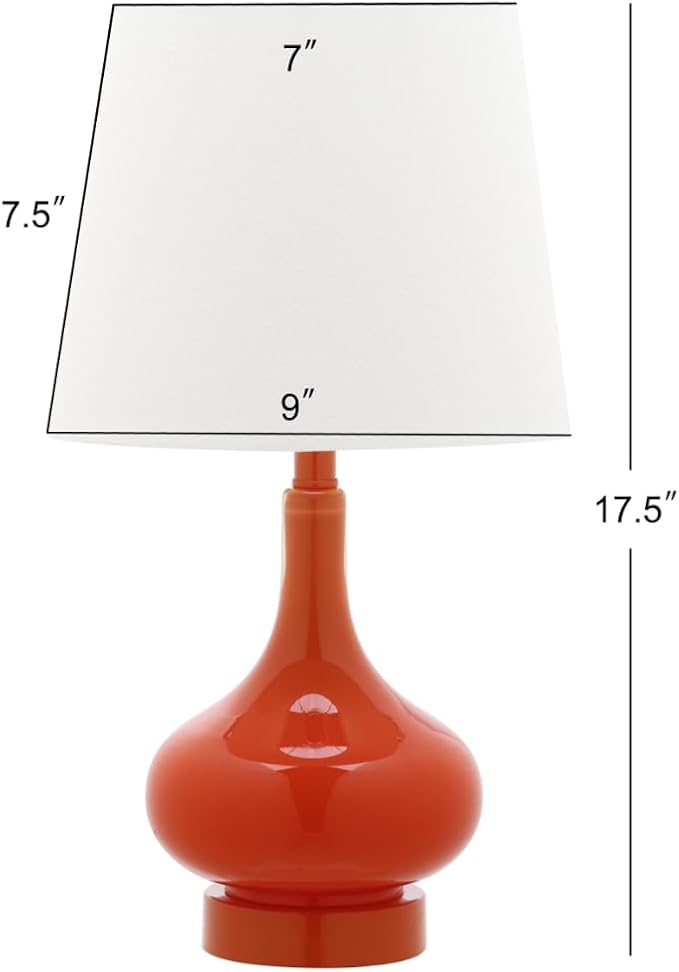 Safavieh Kids Lighting Collection Amy Orange Gourd 18-inch Bedroom Living Room Home Office Desk Nightstand Table Lamp (LED Bulb Included)