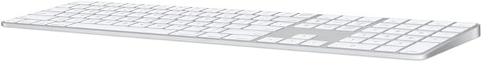 Apple Magic Keyboard with Touch ID and Numeric Keypad for Mac Models with Apple Silicon - US English - White Keys, Bluetooth, Bluetooth