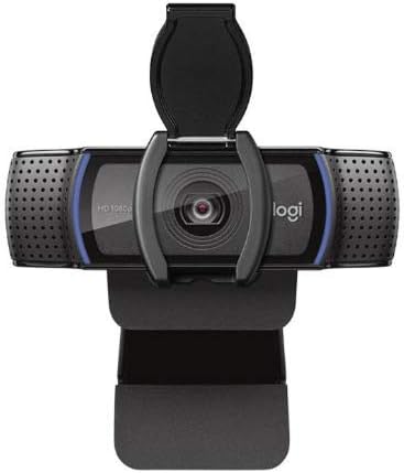 Logitech C920S HD Pro Webcam with Privacy Shutter Bundle with 4-Port 3.0 USB Hub (2 Items)