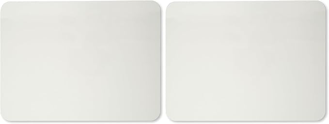 Charles Leonard Dry Erase Lapboard, 9 x 12 Inches, Masonite, One Sided, Plain White, 1 Each (35100) (Pack of 2)
