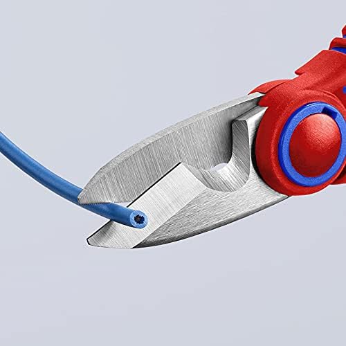 KNIPEX Electricians' Shears, 6.25-Inch | With Crimp Area | For Ferrules | Pack of 4