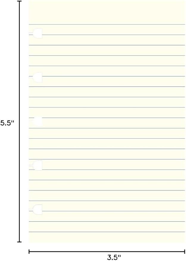 Filofax Notebook Ruled Refill (B122008U)