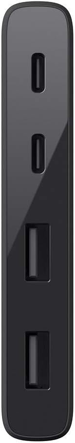 Belkin 4-Port USB C Hub - Ultra Portable Design - USB Type C Hub Docking Station With Two USB C & Two USB A Ports - USB Hub Connects Via USB C Cable - USB Adapter - No Pass-Through Charging