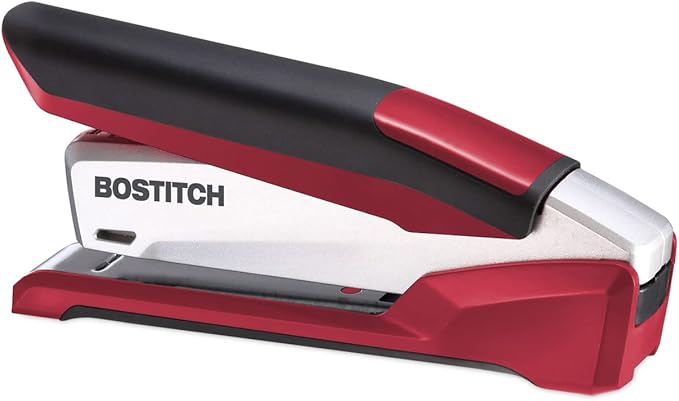PaperPro-Bostitch 1117 inPOWER Premium Stapler, 28-Sheet Capacity, Red/Silver