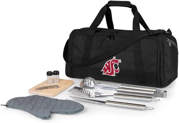 PICNIC TIME NCAA BBQ Kit Cooler Tote with Barbecue & Accessories