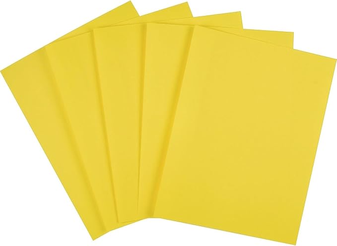 Staples Brights 24 Lb. Colored Paper Yellow 500/Ream, For Everyday Use at Home or Office