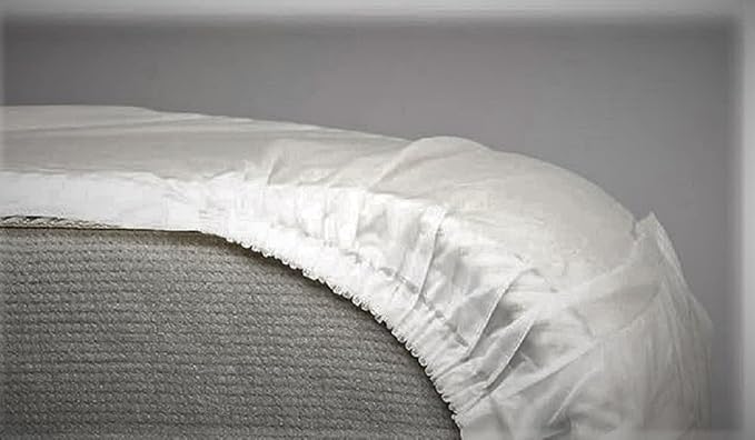 Vinyl Plastic Mattress Protector Fitted Sheet Style Waterproof Mattress Cover Breathable - Bed Wetting and Spill Protection for Mattress Fits a Mattress Up to 11.5" Deep (Full 76" x 54" x 11.5" Deep)