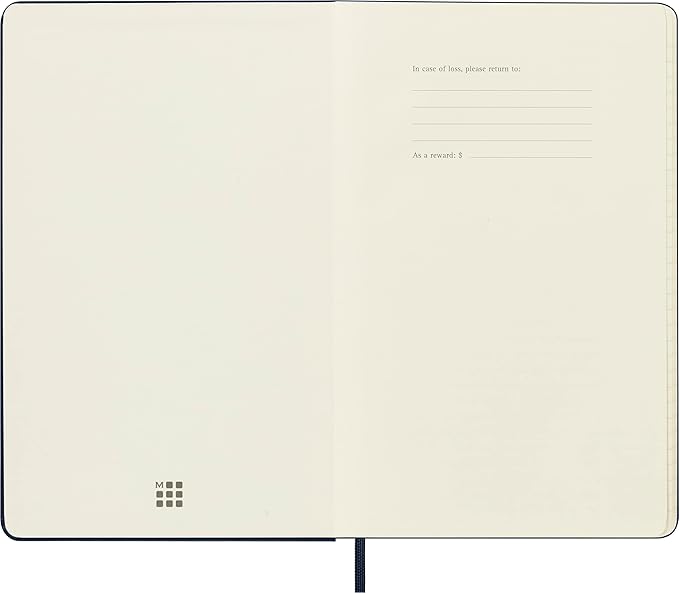 Moleskine 2023-2024 Weekly Planner, 18M, Large, Sapphire Blue, Hard Cover (5 x 8.25)