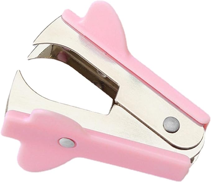 Pink Staple Remover, Staple Puller Tool, Modern Plastic Office School Supplies
