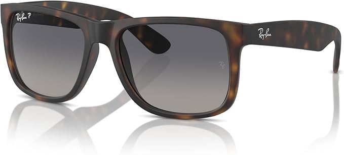 Ray-Ban unisex-adult Rb4165f Justin Low Bridge Fit Rectangular Sunglasses