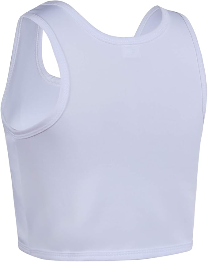 JARAZIN Zipper Chest Binder for Women Transgender FTM Half Elastic Band Bra Tank Top