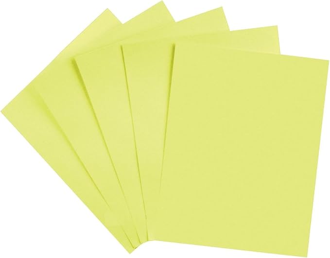 Staples Brights 24 lb. Colored Paper Light Yellow 500/Ream, For Office, School & Home